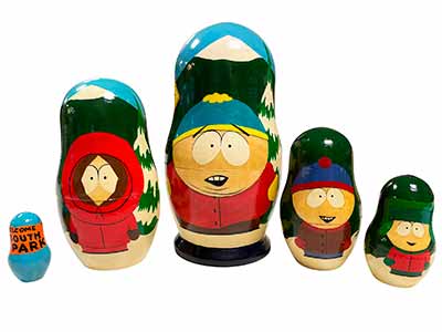 Buy Vintage South Park Nesting Doll 5pc./5" at GoldenCockerel.com